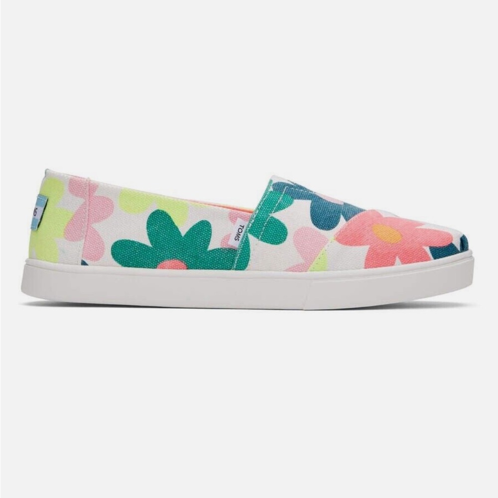 Toms Retro Flower slip ons - Picture 7 of 7